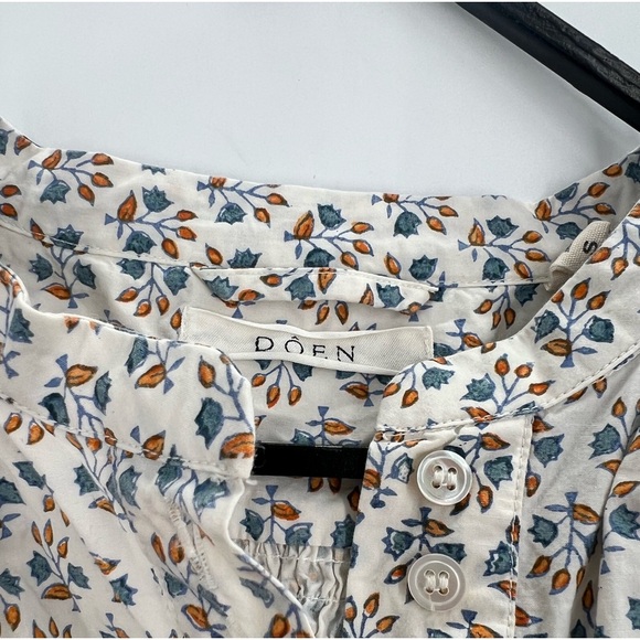 Doen Opal Belted Mini Dress In Blue Floral Meadow - Picture 4 of 10